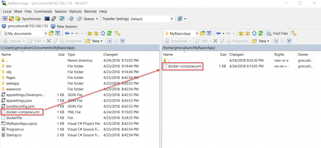 WinSCP Docker Compose File